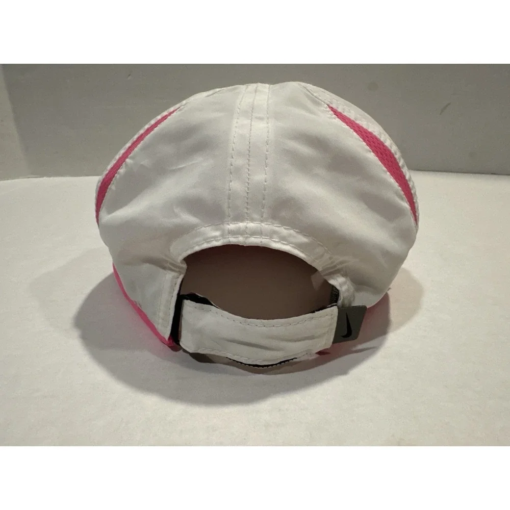 Nike Featherlight Dri Fit Toddler Hat Cap Pink White Light Weight